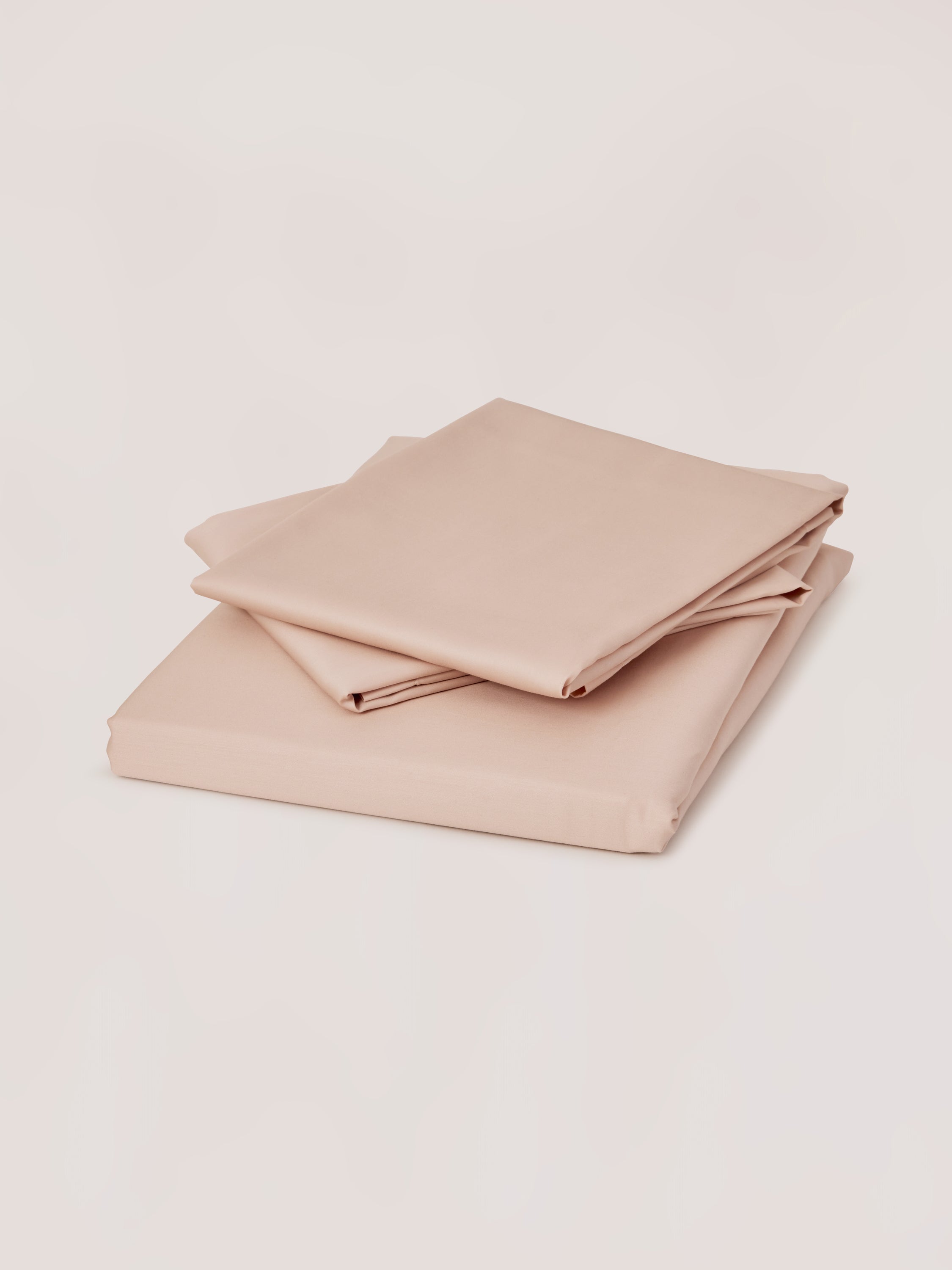 Blush Luxe Sateen Flat Sheet Set