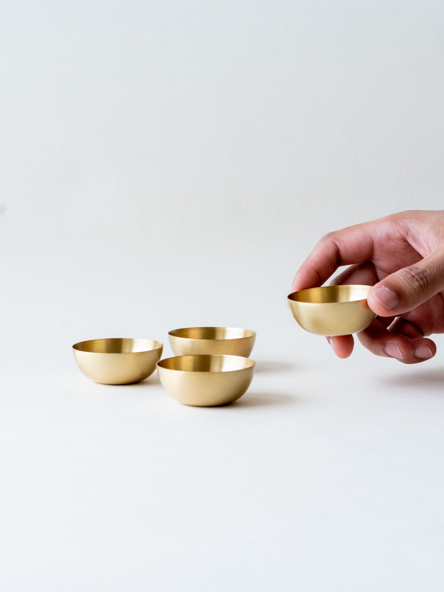 Brass Dip Bowls for dips and sauces.
