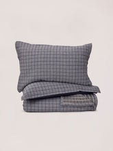 Chambray Blue Matelassé Coverlet Set, 100% Organic Cotton