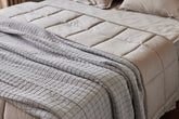 Chambray Natural Matelassé Coverlet