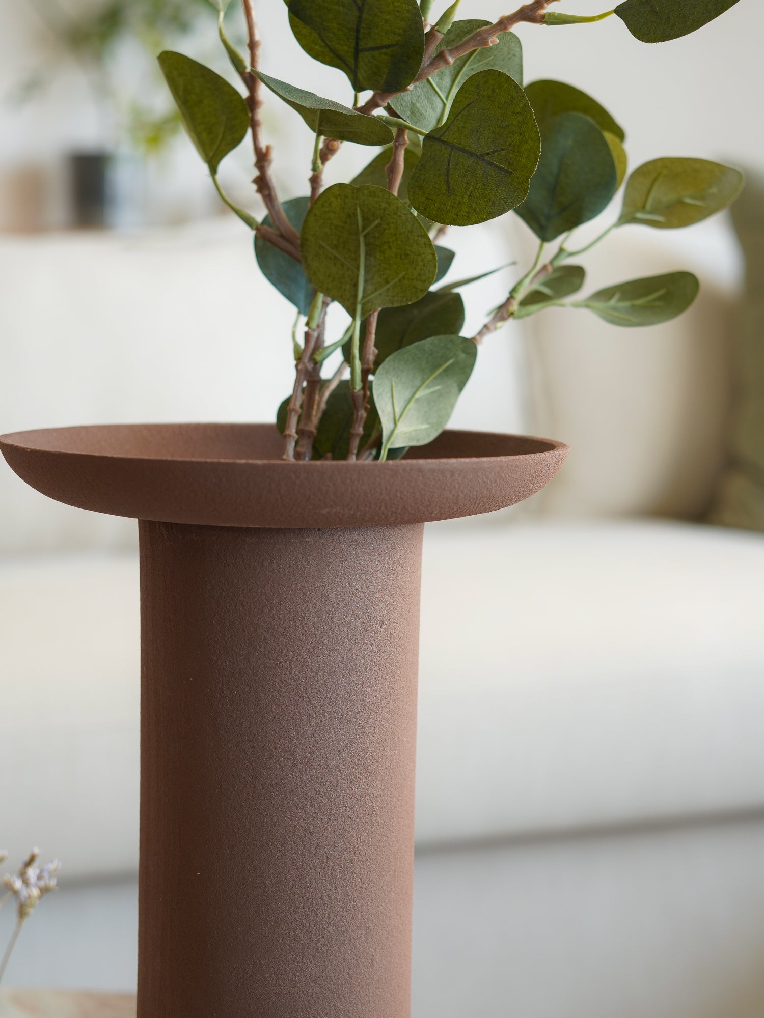 Cinnabari Vase, Tall, brown