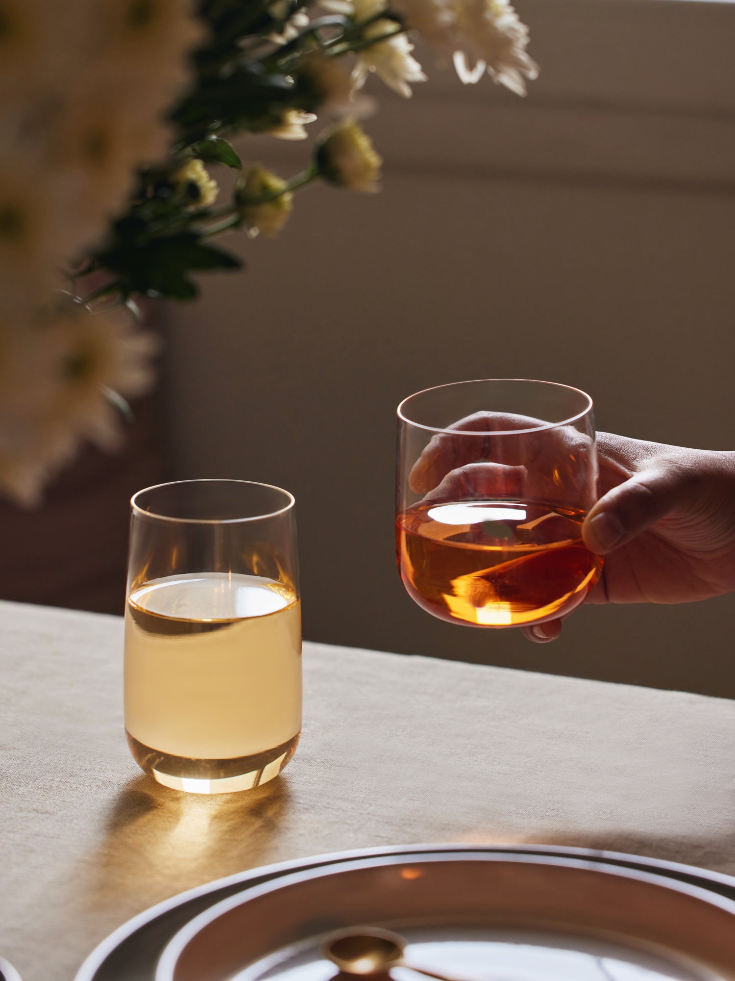 Cremini borosilicate glass tumblers set