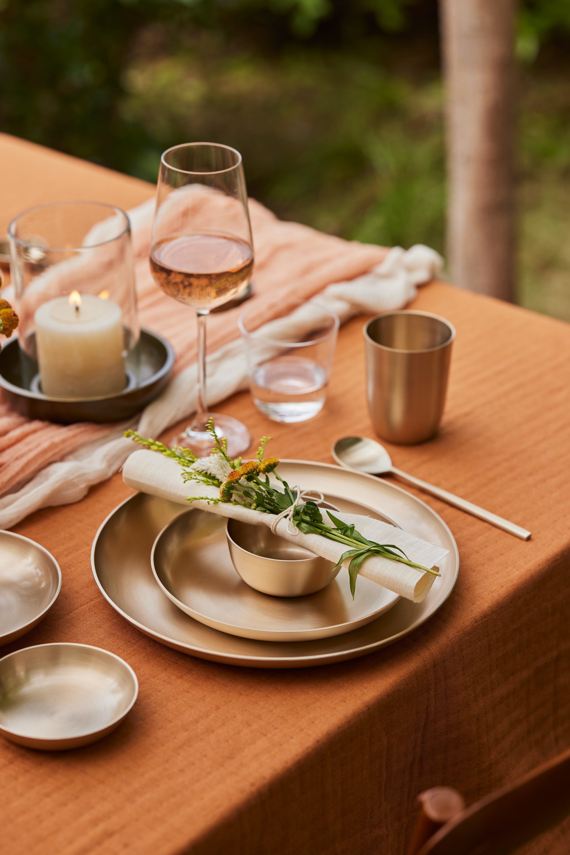 Luxe Kansa Snack Plate, 7.5"