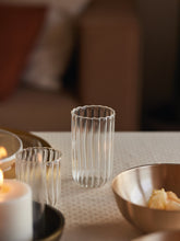 Kira Borosilicate Glass Tall Tumbler in table setting