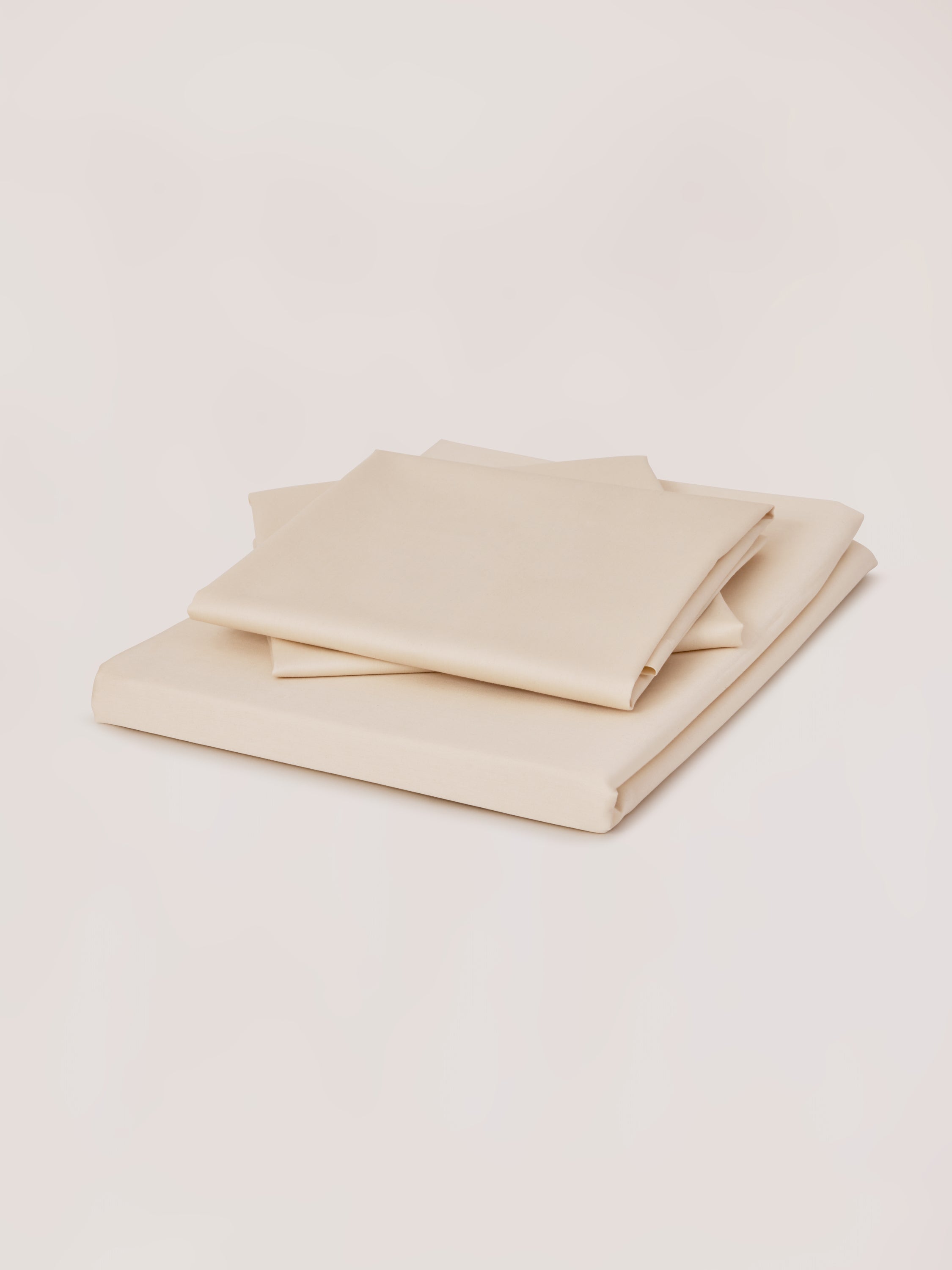 White Organic Cotton Percale Flat Sheet Set for bedroom.