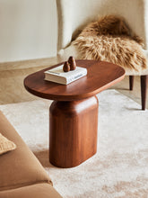 Wooden brown side table for living room