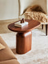 Wooden brown side table for living room