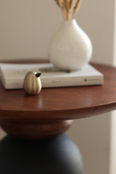 Perisi Side Table with Solid Wood Top for bedroom.