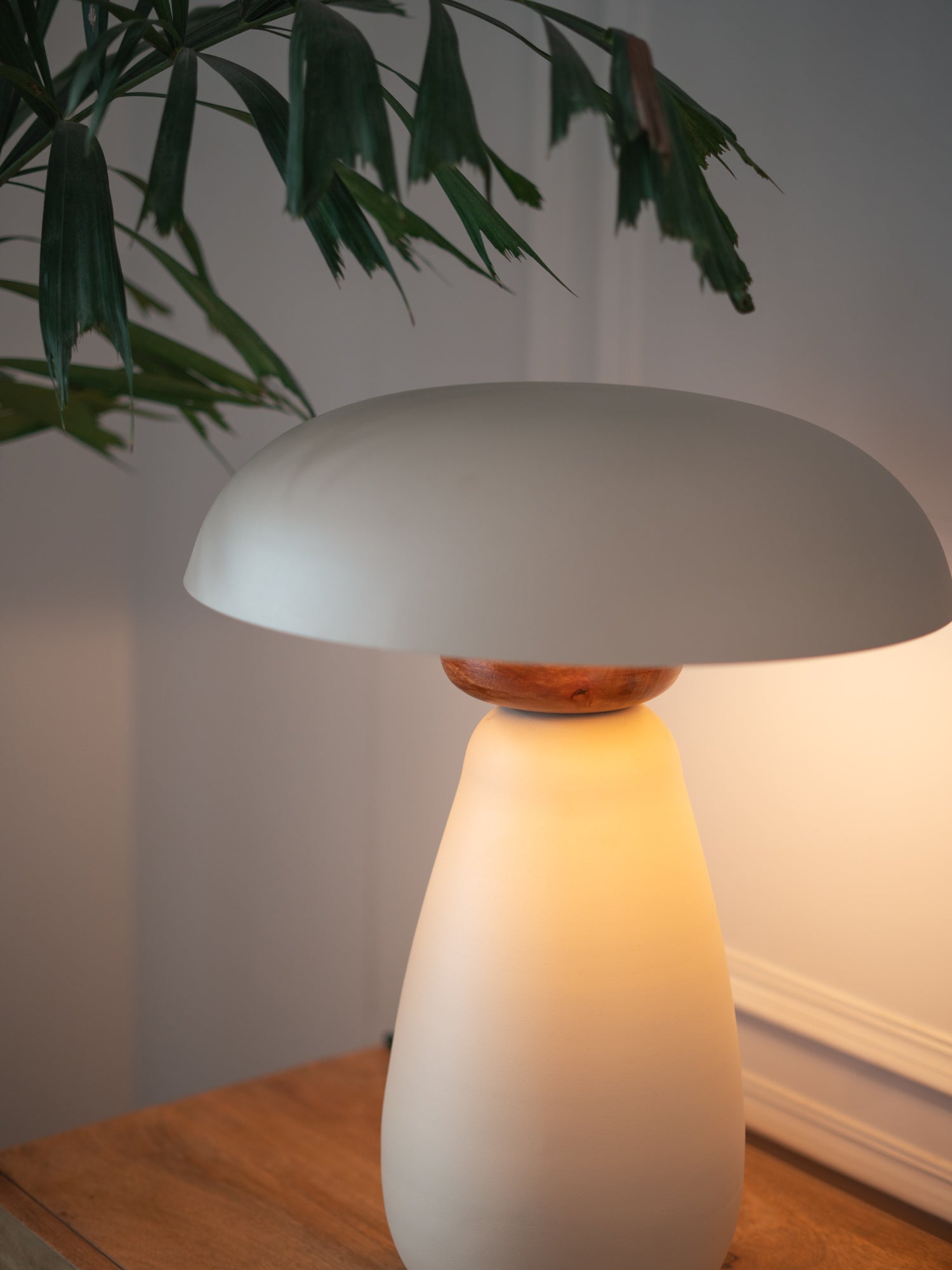 Beige table lamp