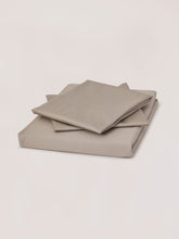 Pewter Luxe Sateen Flat Sheet Set