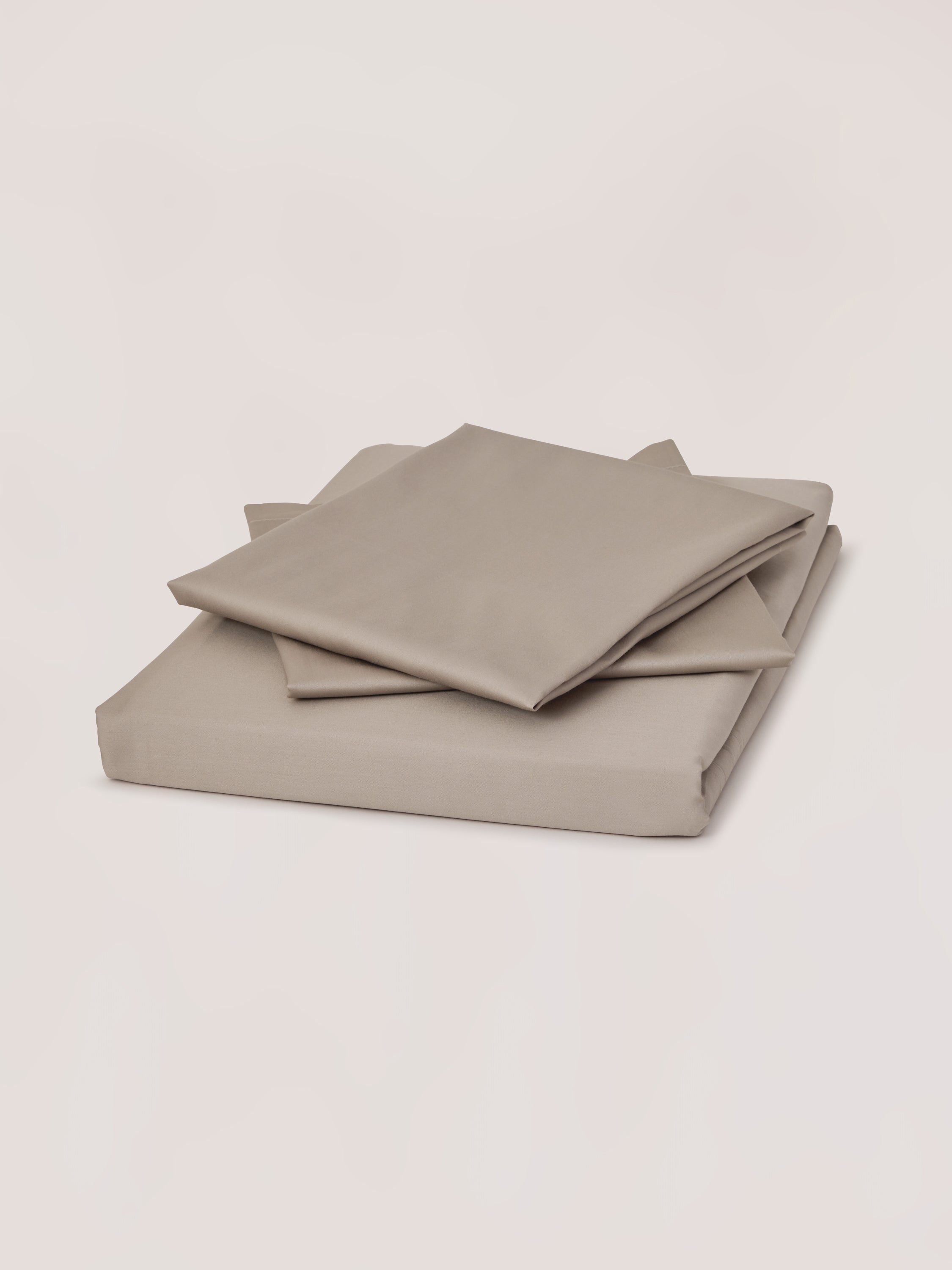 Pewter Luxe Sateen Flat Sheet Set