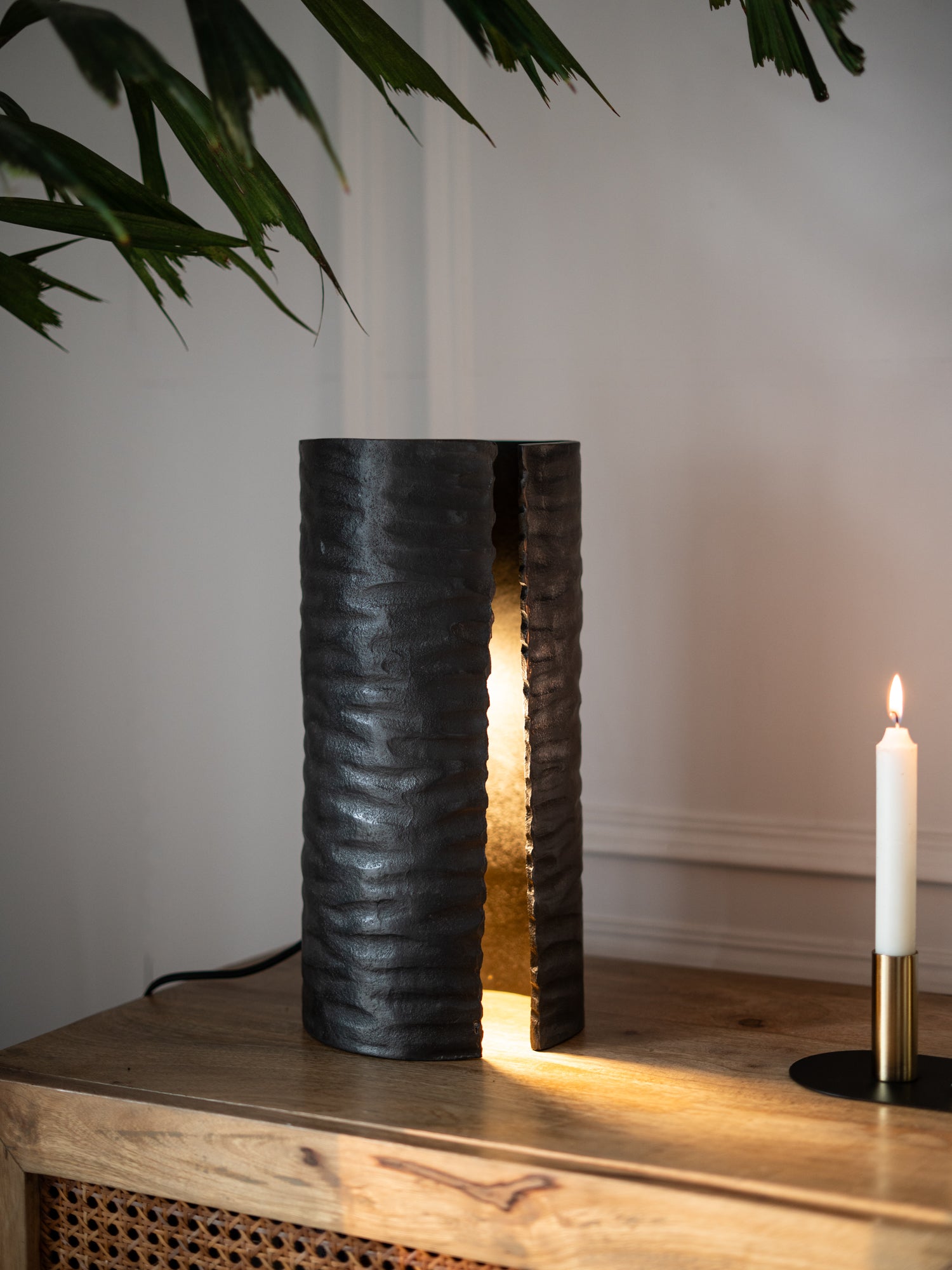 Black table lamp for living room