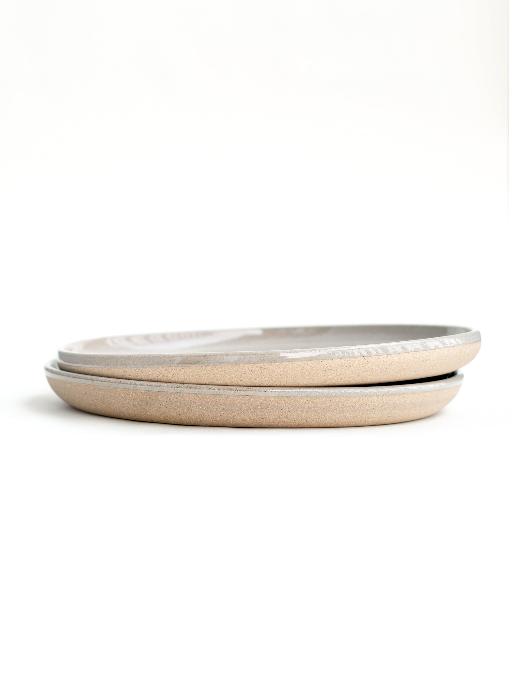 Sand Grey Ceramic Dinner Plate Set
