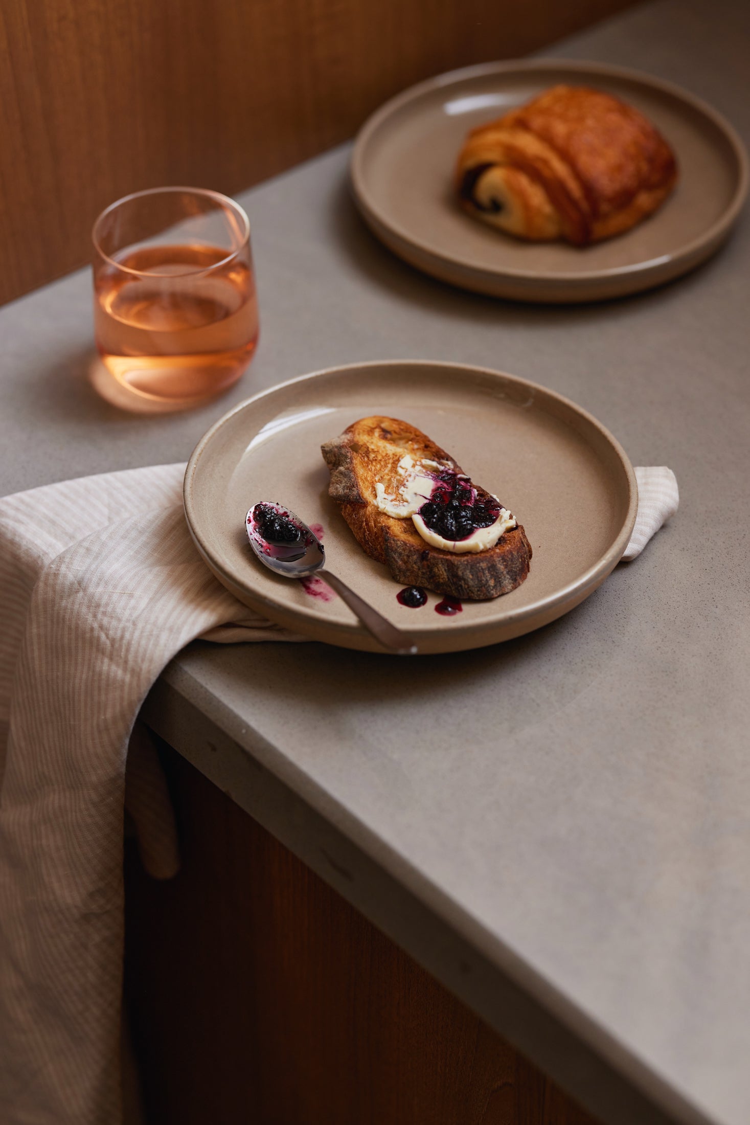 Sand grey Handthrown Ceramic Small Plate