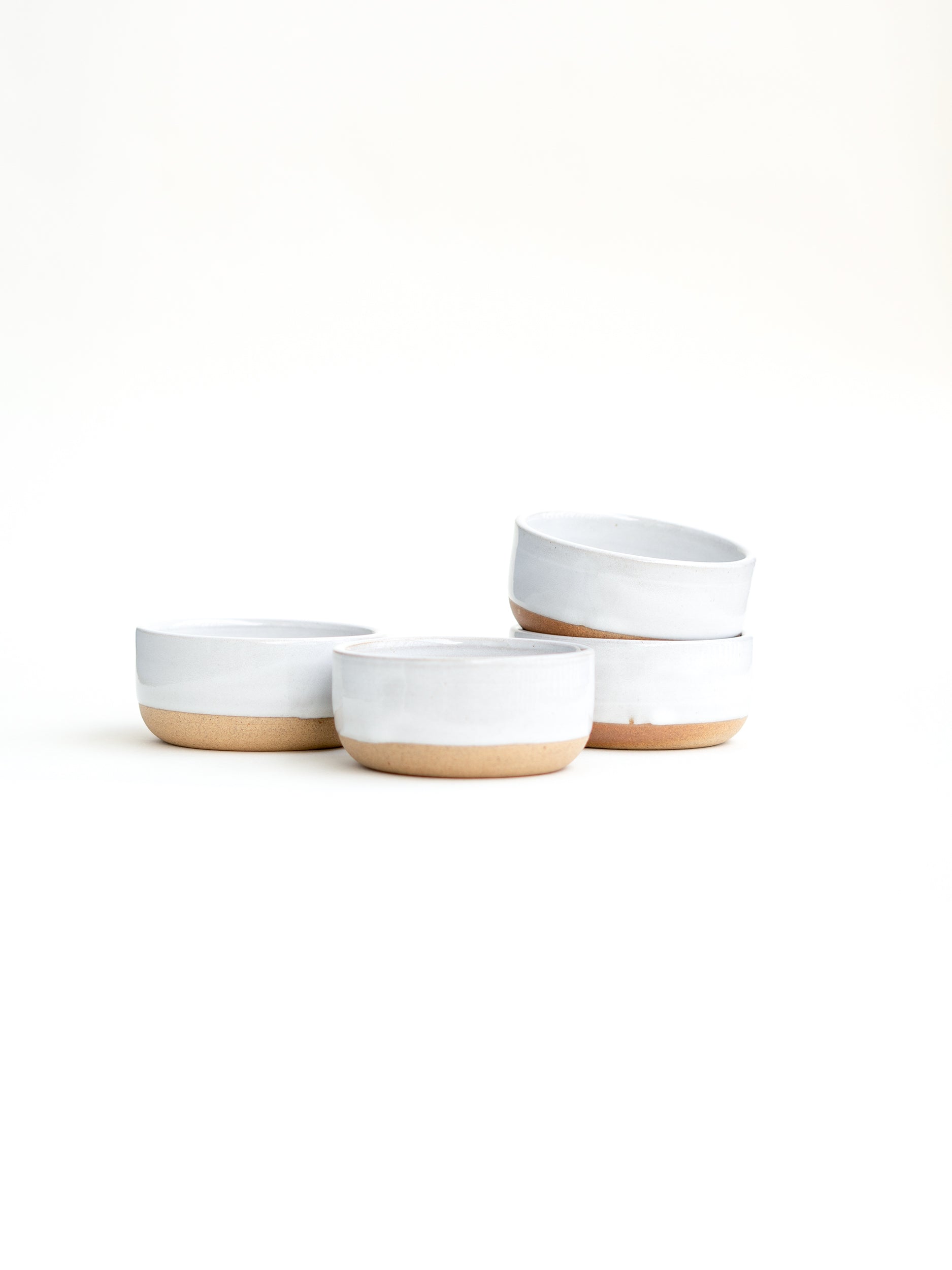 Snowdrop Small White Ceramic Bowl Set