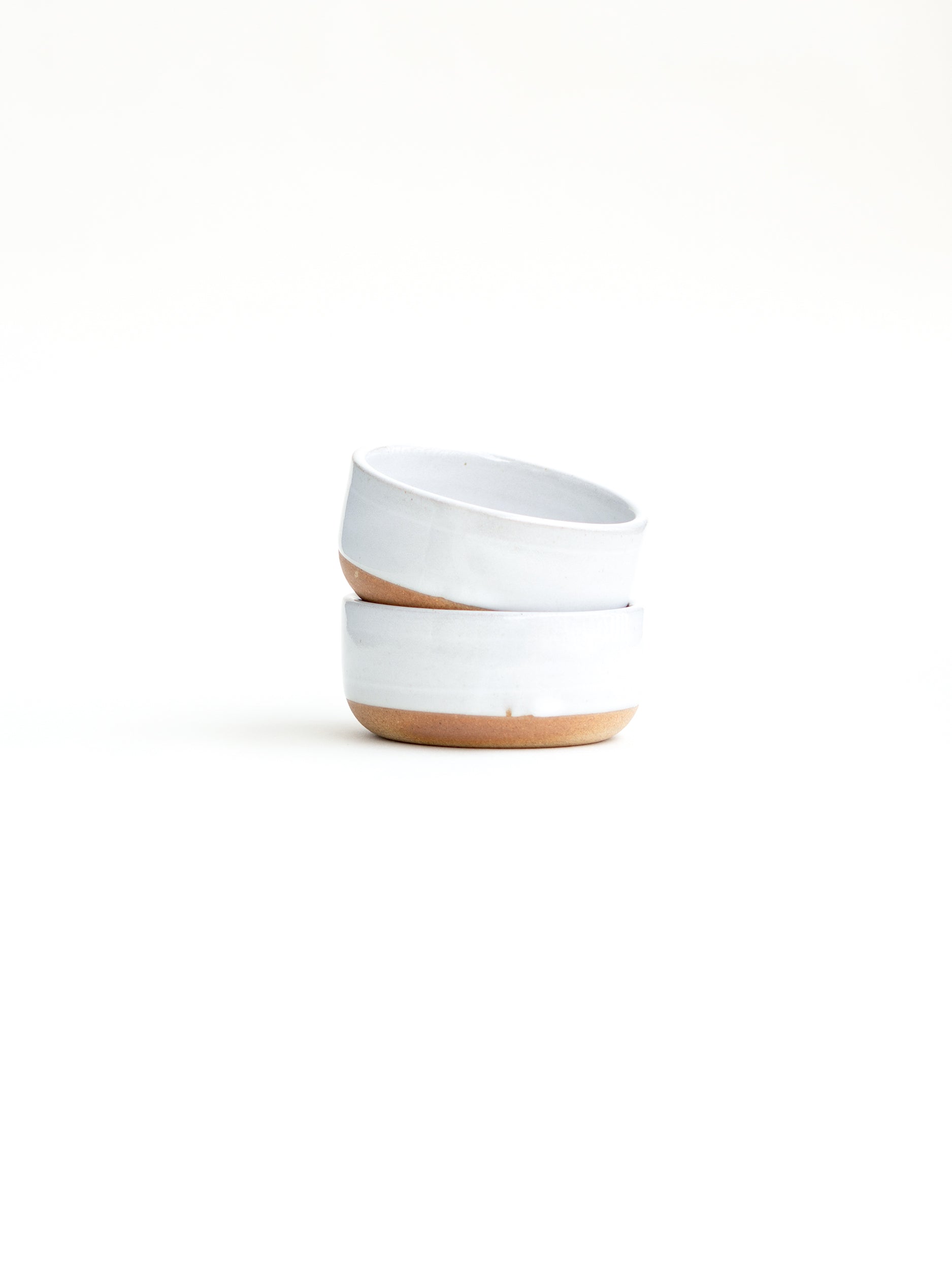 Snowdrop Small White Ceramic Bowl Set of 2