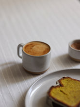 Snowdrop Small White Ceramic Mugs Set for tea and coffee