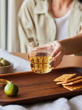 Stackable Glass Tumbler in hand