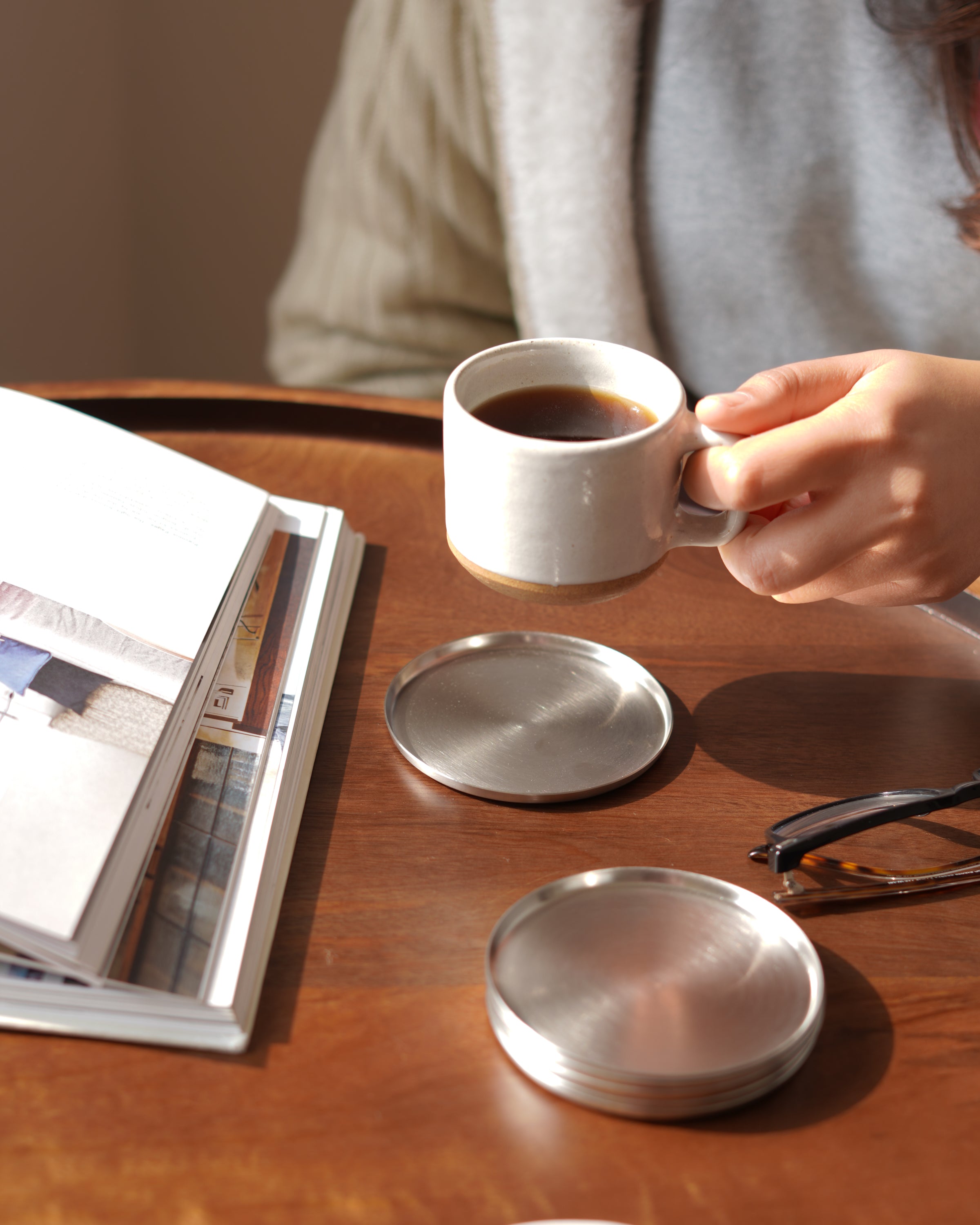 Steel Coasters, Set of 6