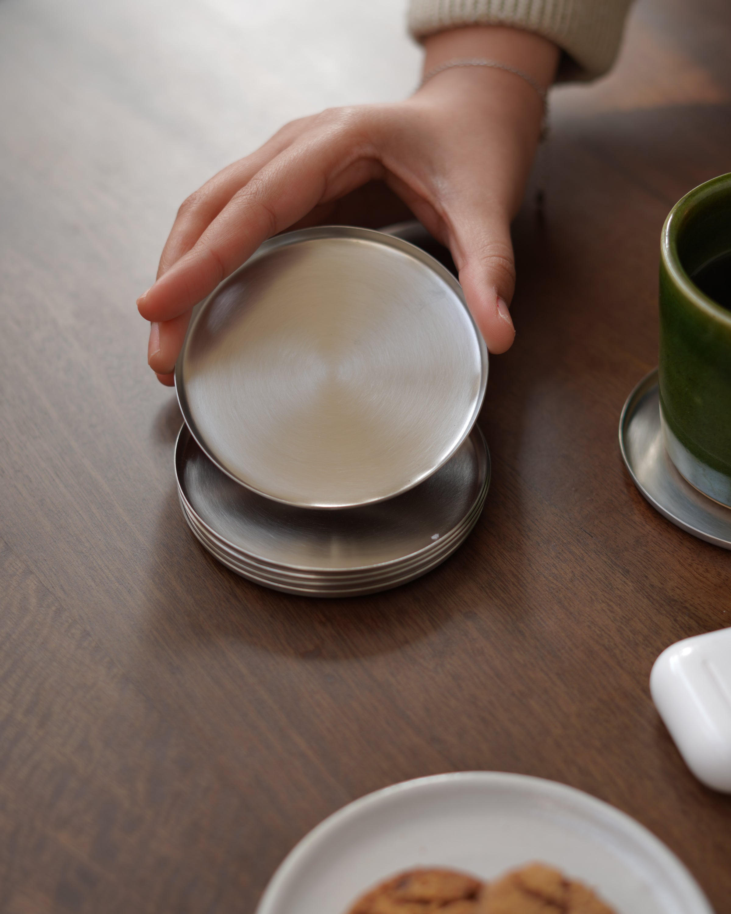 Steel Coasters, Set of 6