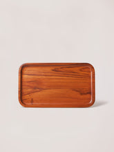 minimal teak wood trays