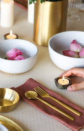Umbra Tealight Holders being placed