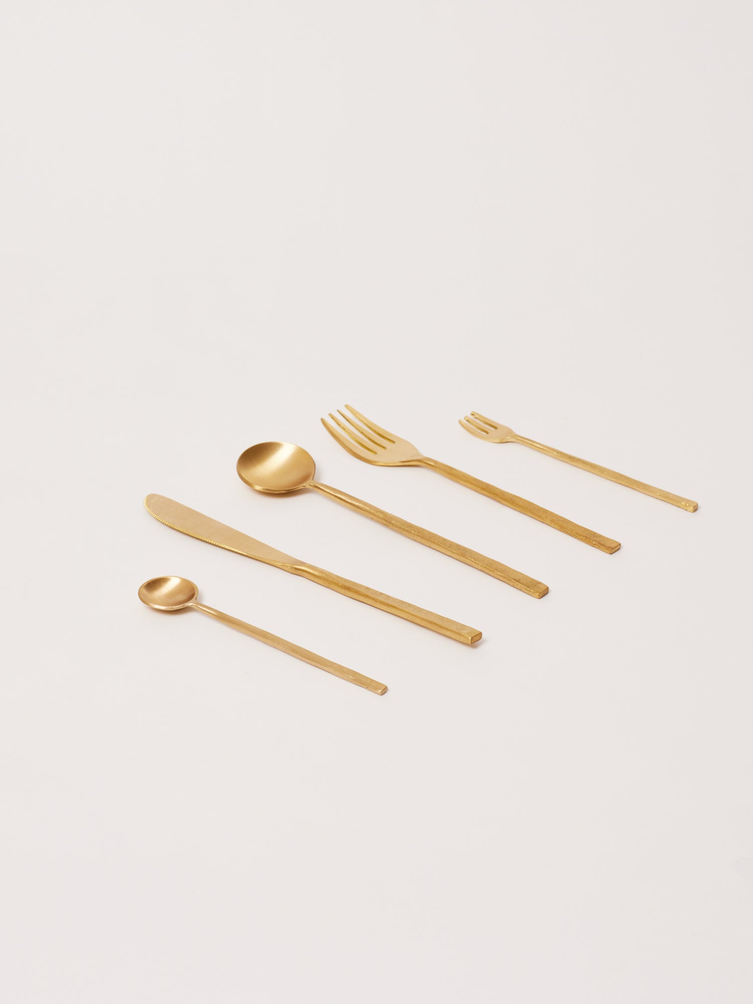 Wabi Brass Organic Cutlery Set