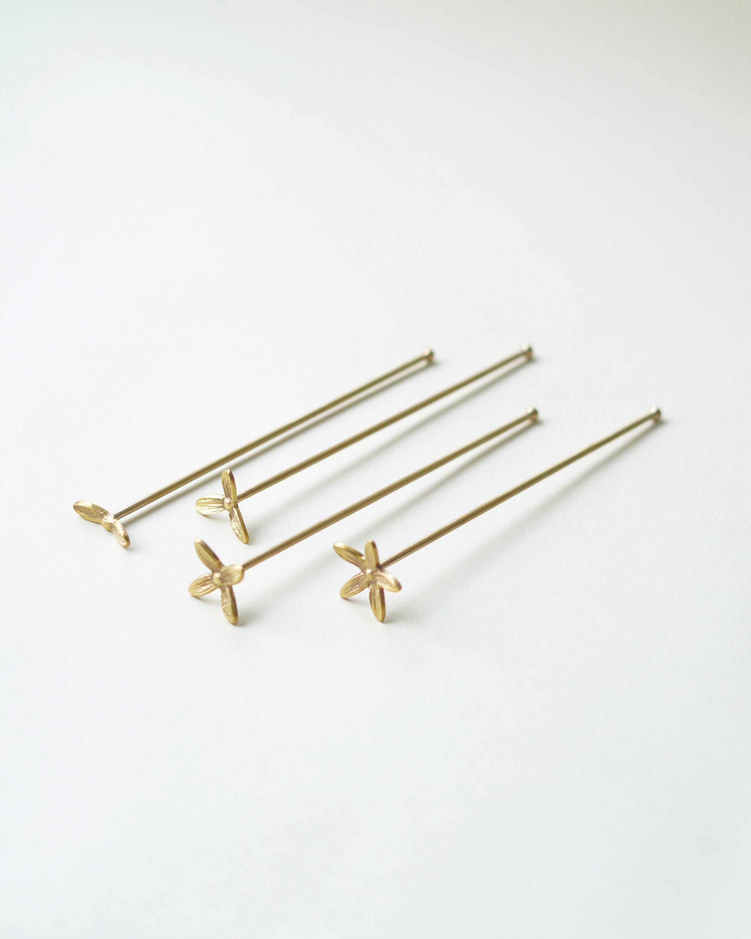 Wild Flower Stirrers, Set Of 4, Large