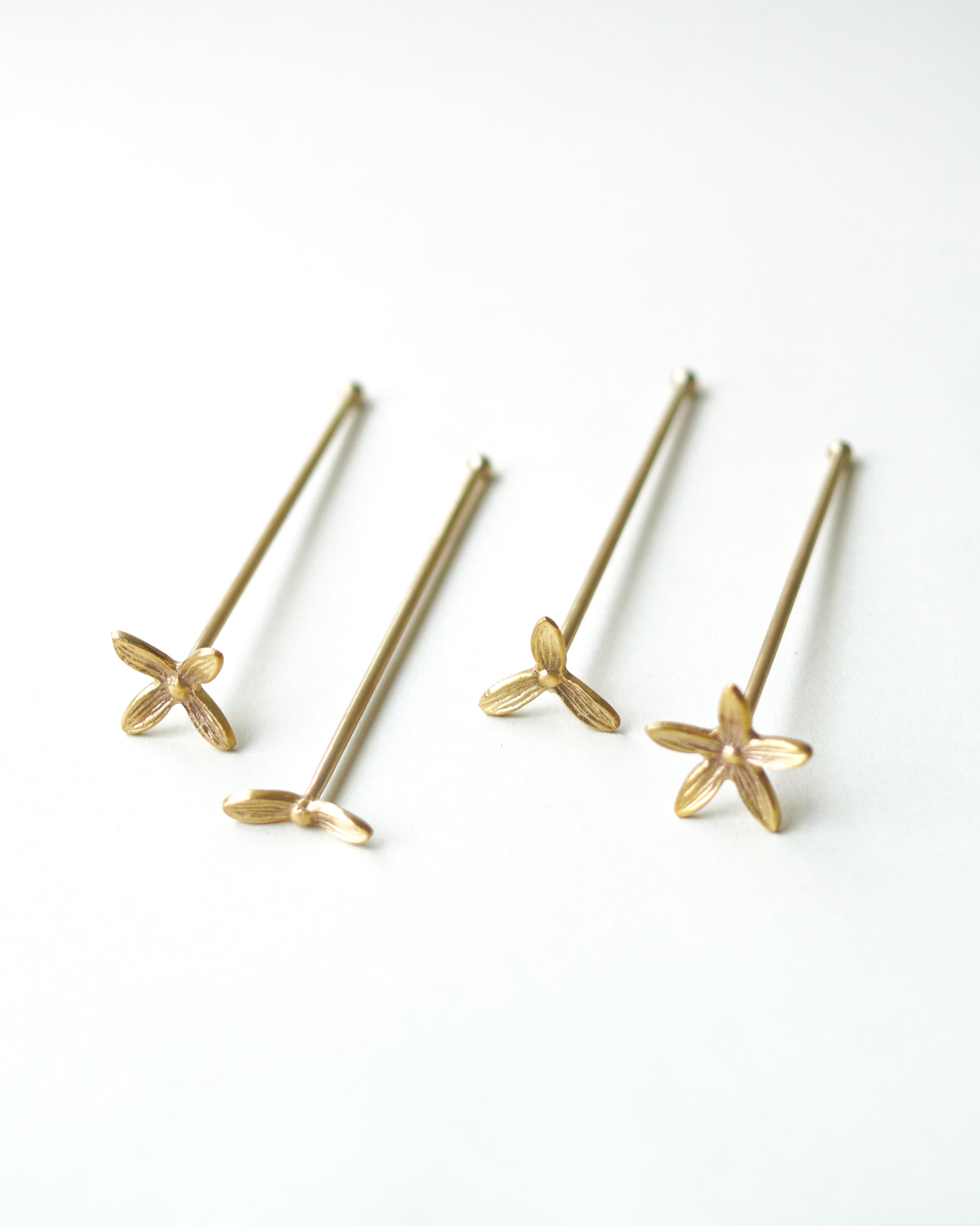 Wild Flower Stirrers, Set Of 4, Small