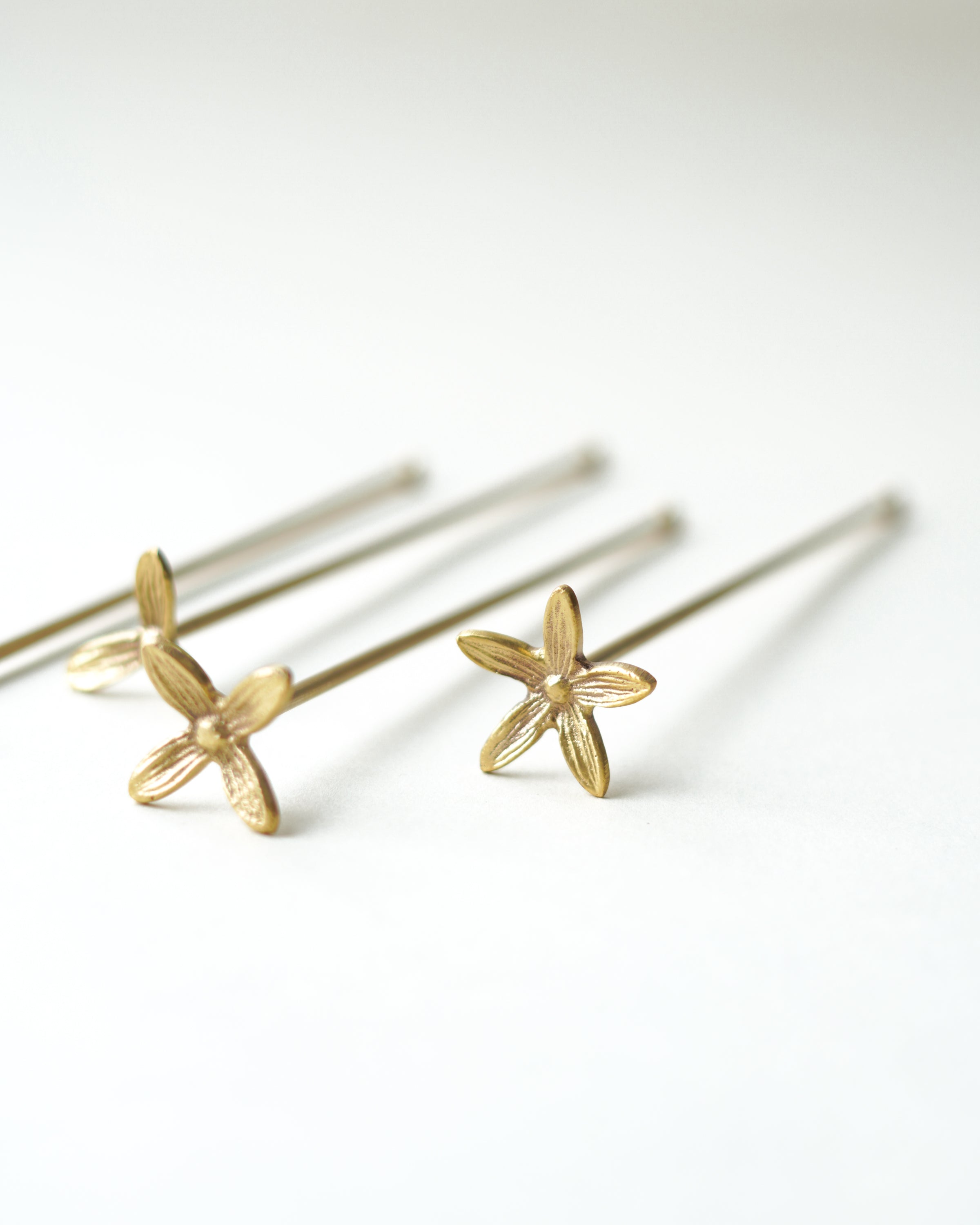 Wild Flower Stirrers, Set Of 4, Large