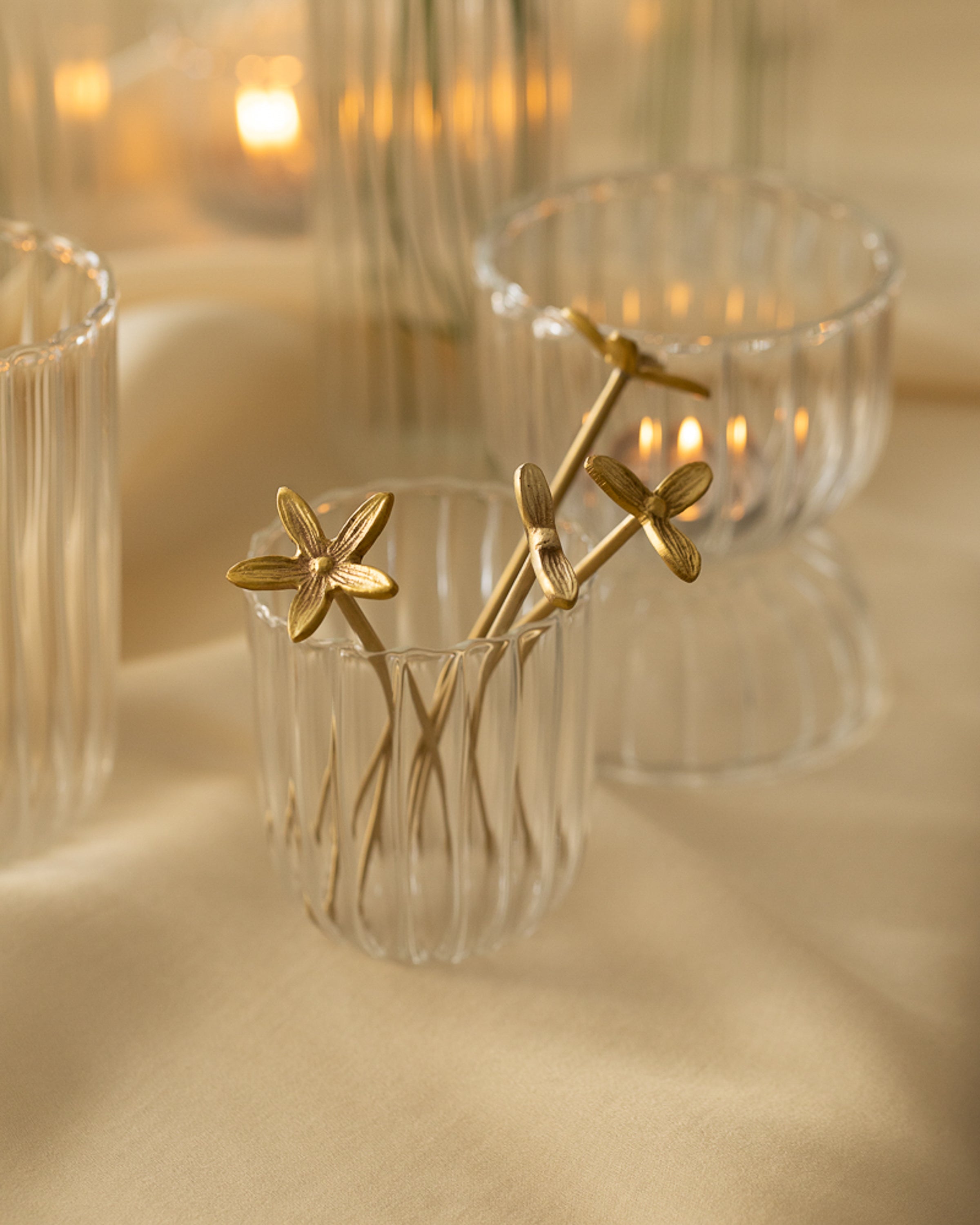 Wild Flower Stirrers, Set Of 4, Small