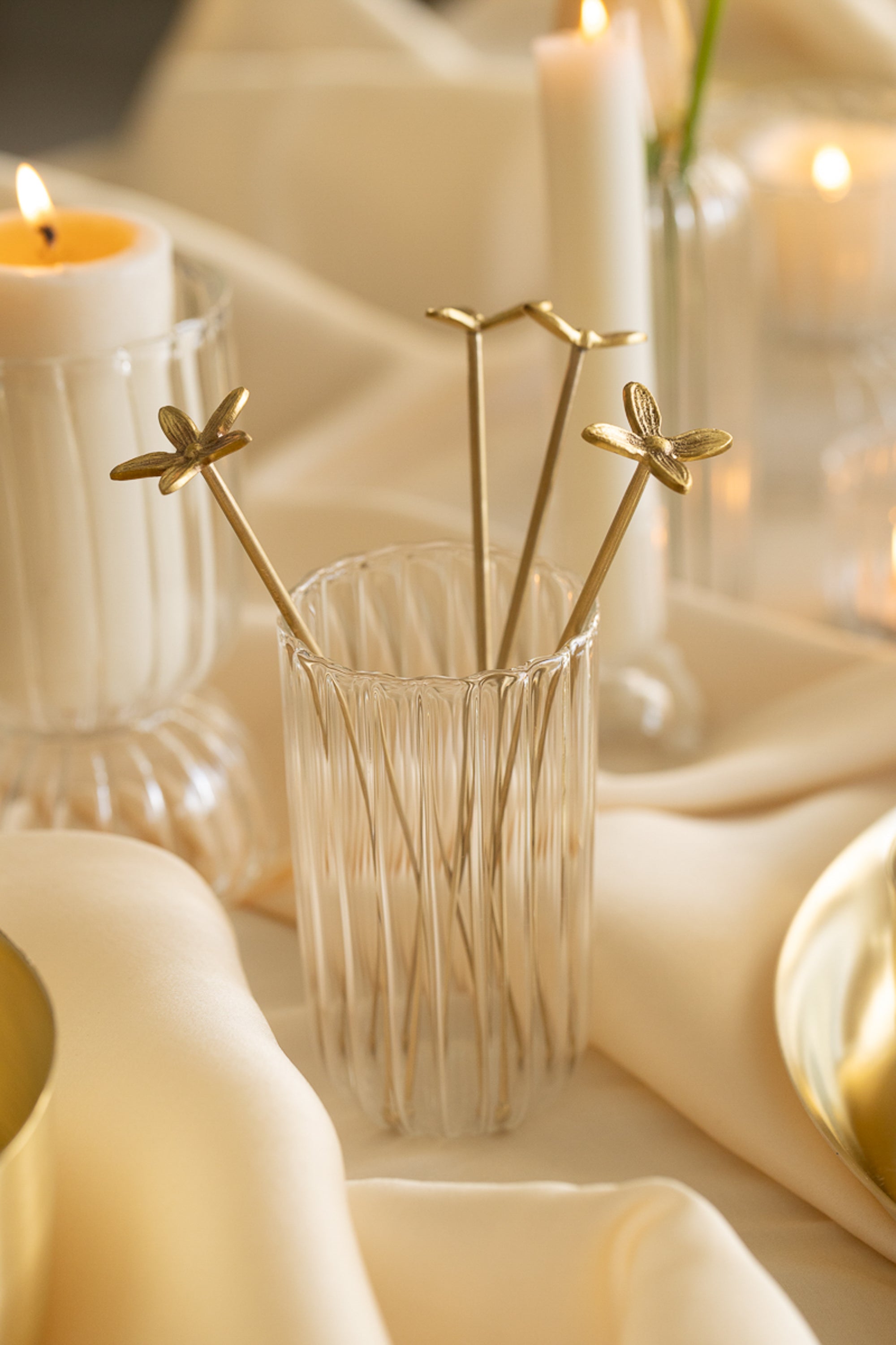 Wild Flower Stirrers, Set Of 4, Large
