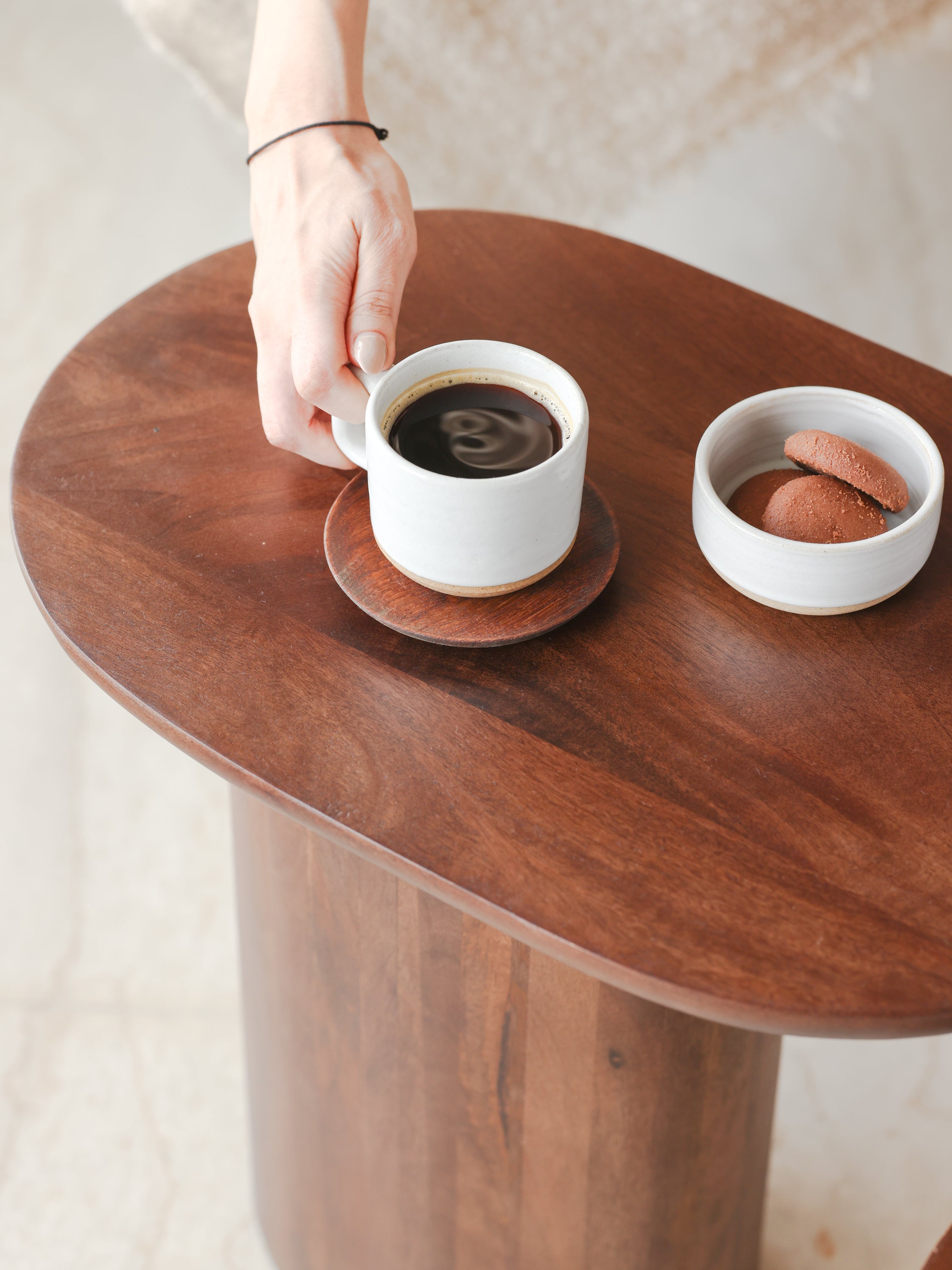Wooden side tables for living room