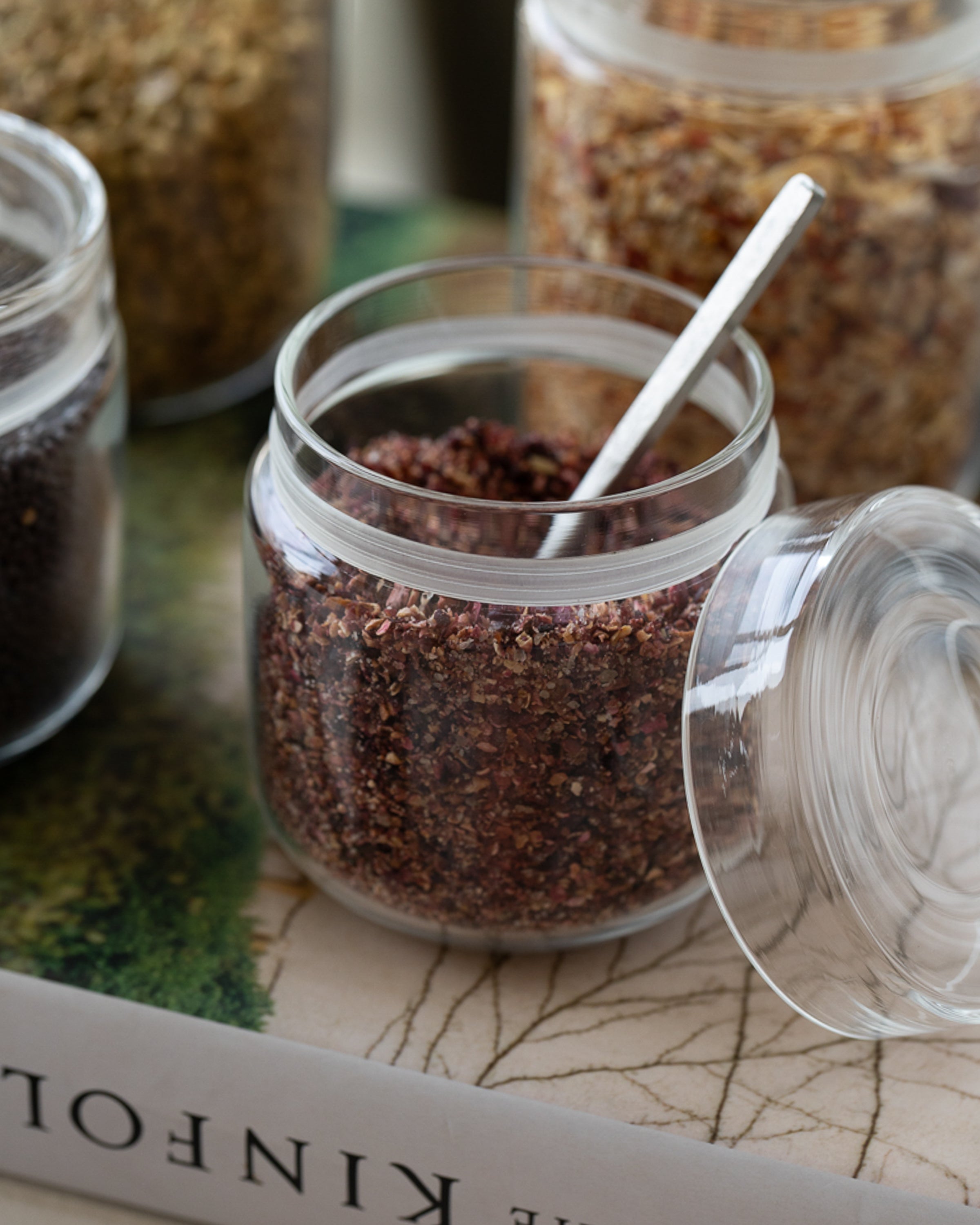 Klar Storage Borosilicate Glass Jars, Set of 6