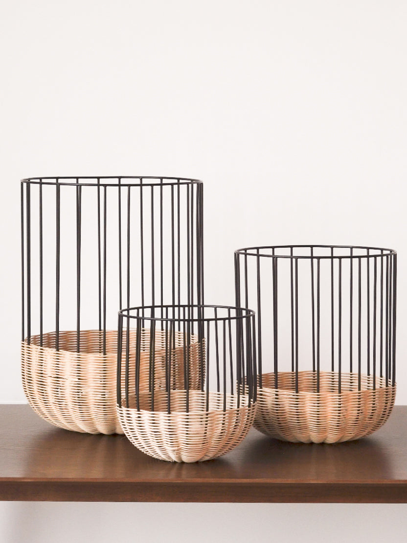 Cabo Natural Rattan Laundry Basket Set