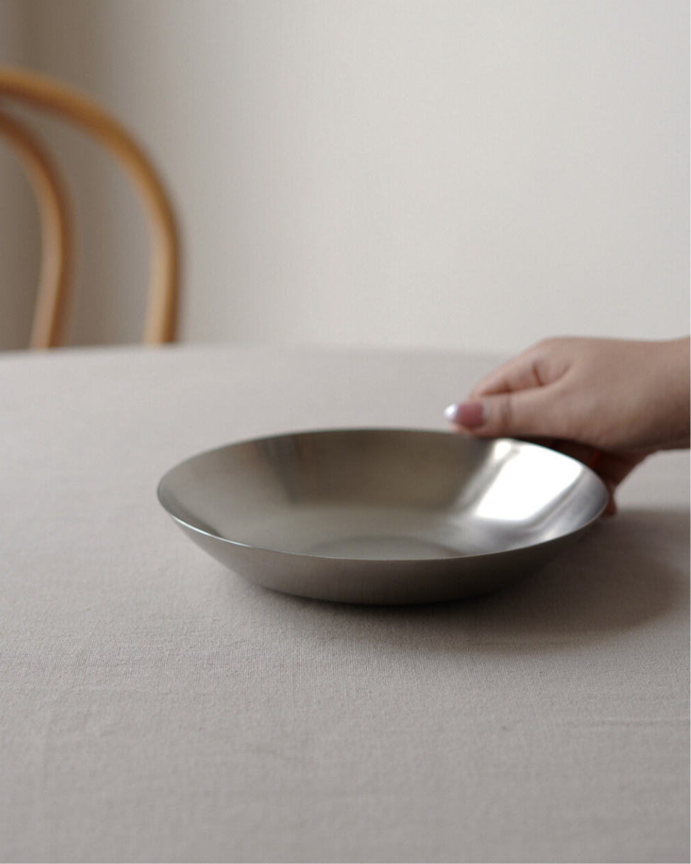 Fuji Stainless Steel Pasta Plate, Set of 2