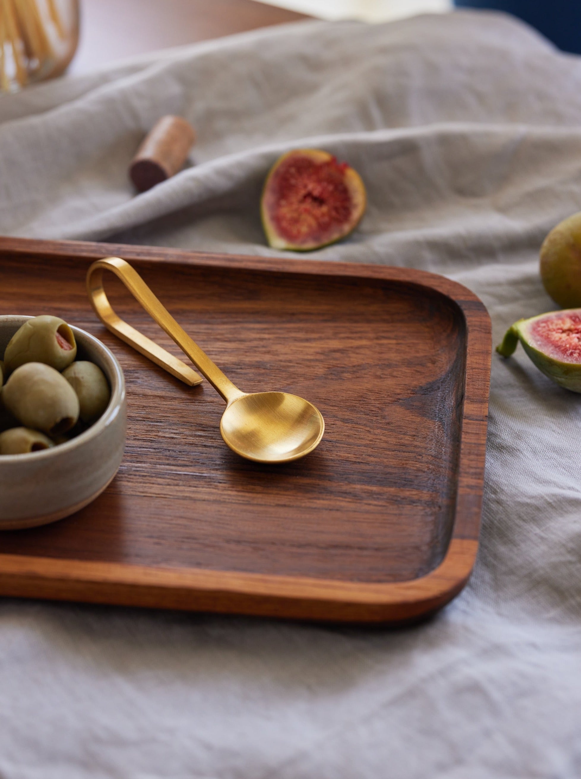minimal teak wood trays