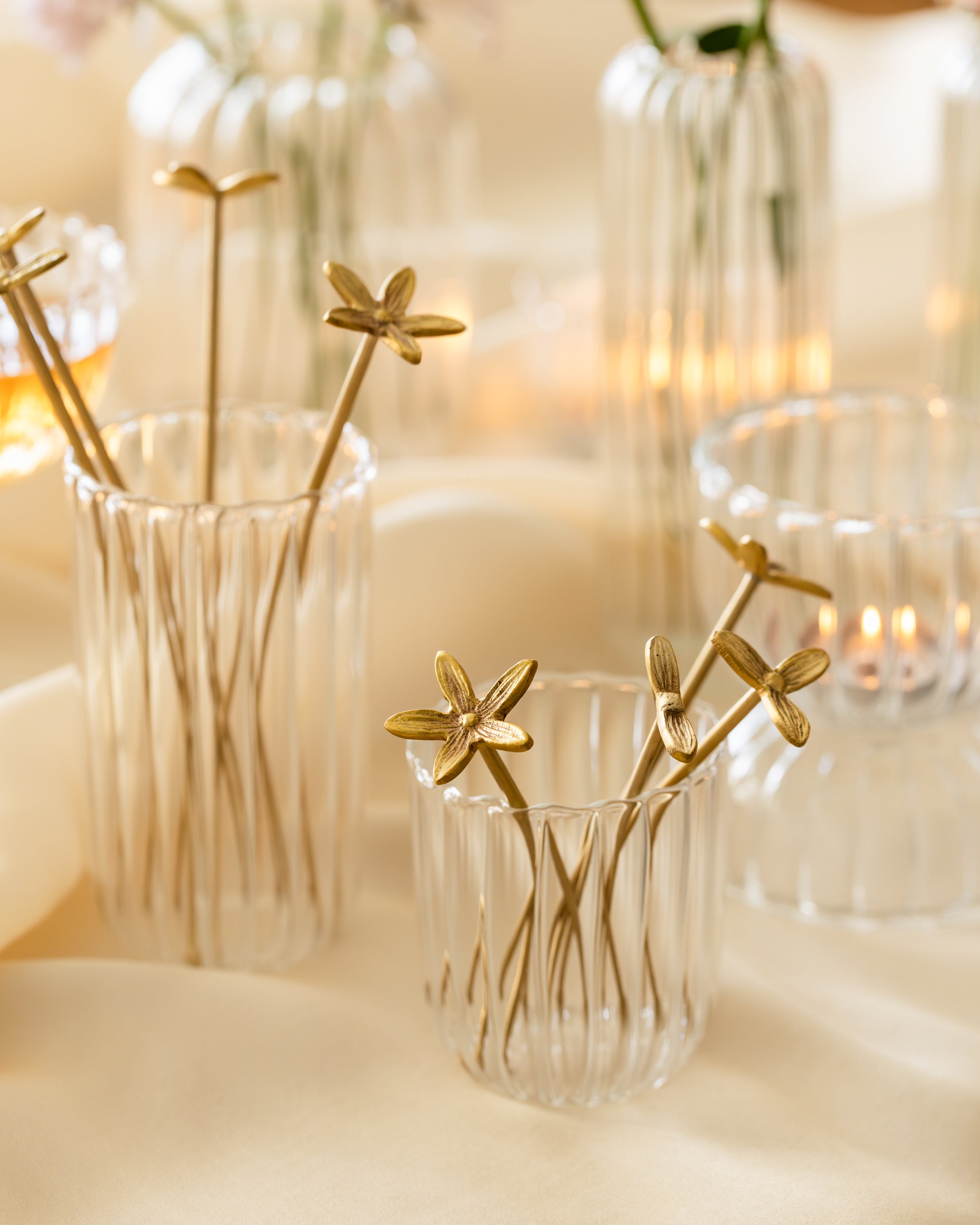 Wild Flower Stirrers, Set Of 4, Small