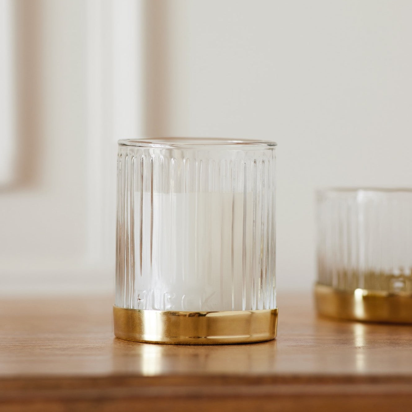 Fluted Glass Votives Set - Fleck