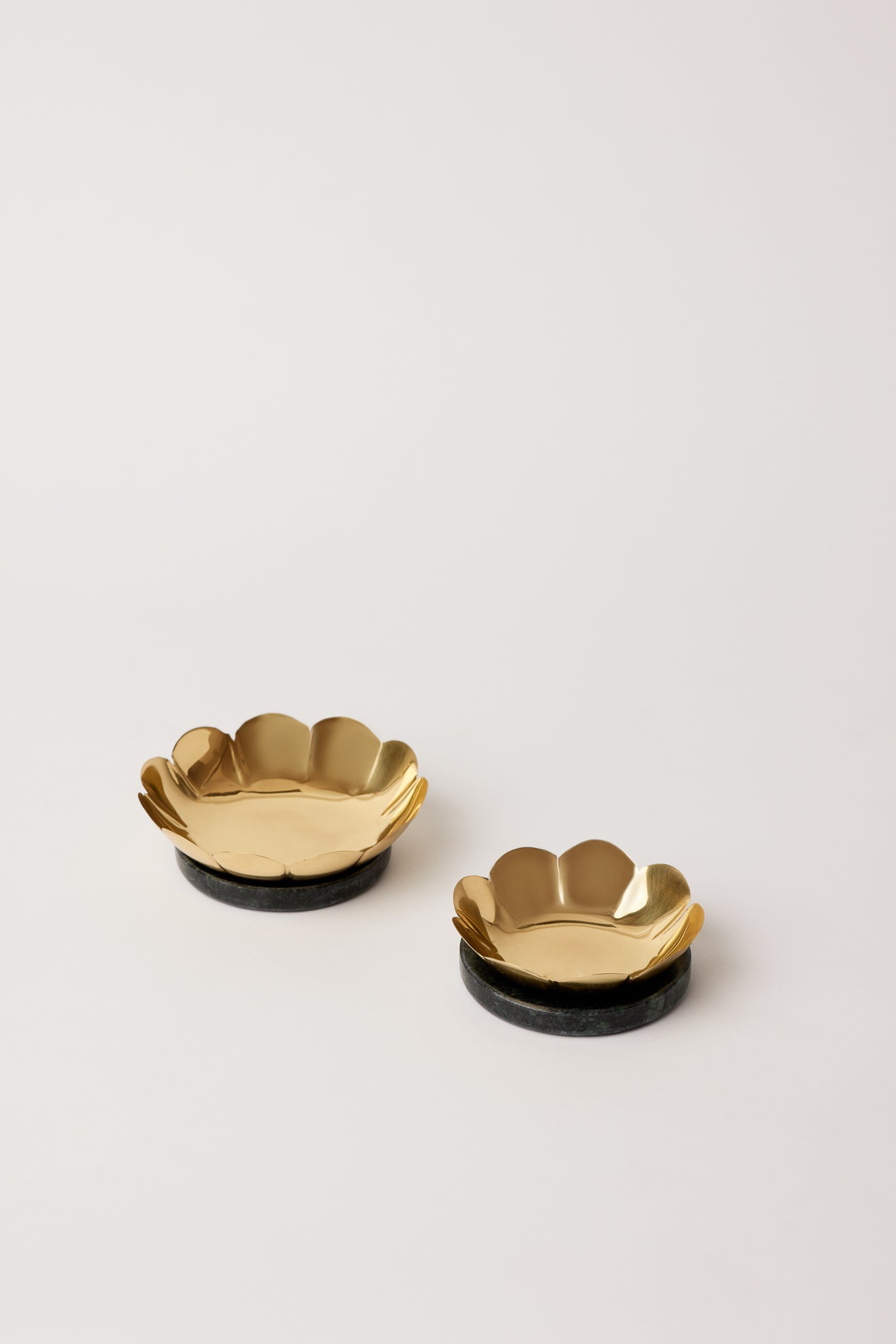 Lotus Brass Tealight Holders, Set of 2 - Fleck