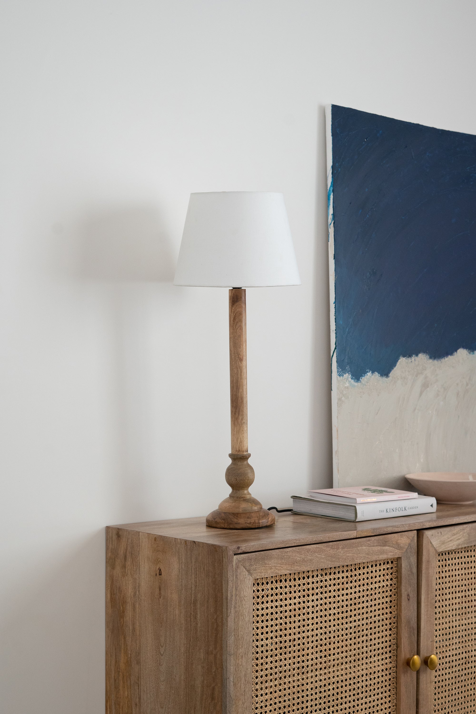 Stem Table Lamp, Natural - Fleck