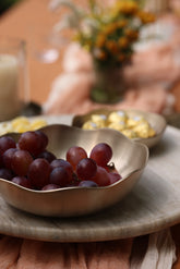 Bronze Floral serving bowl 8.5 inch