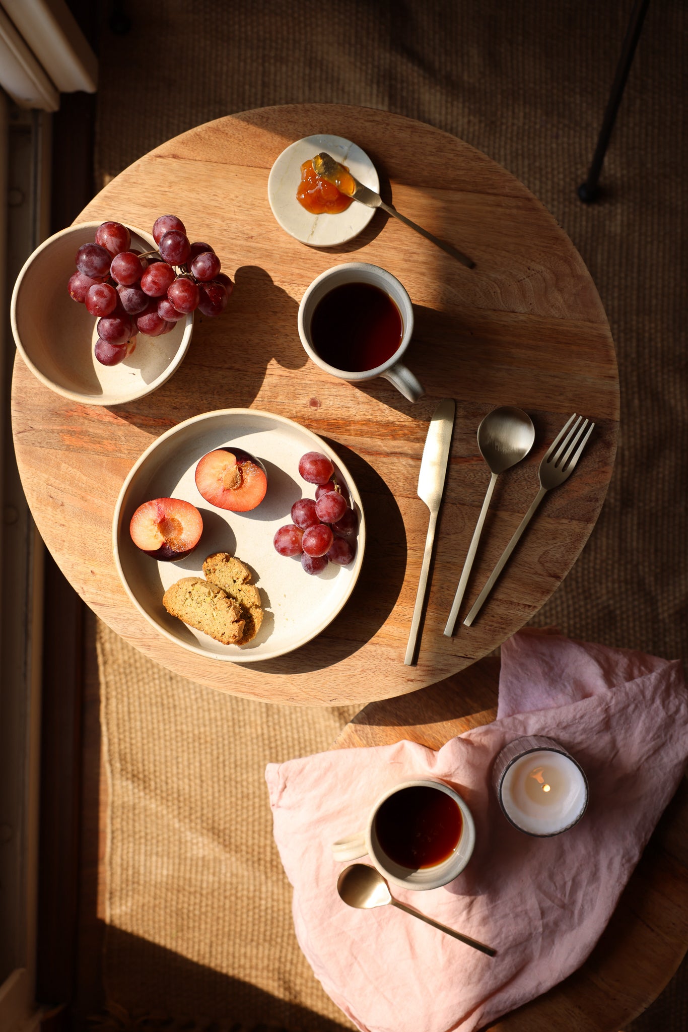 Cream Ceramic Breakfast Set