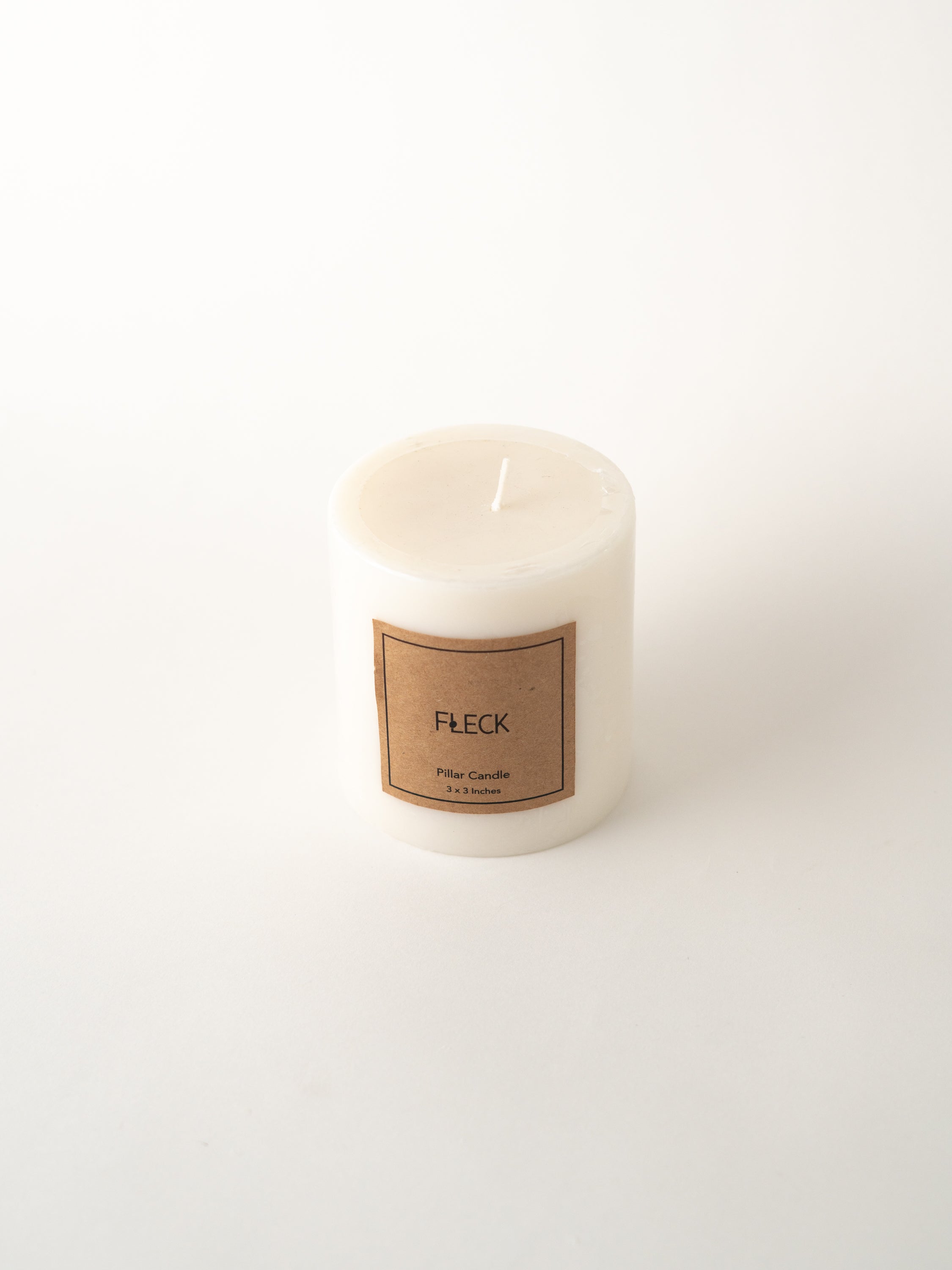 Milky White Pillar Candles