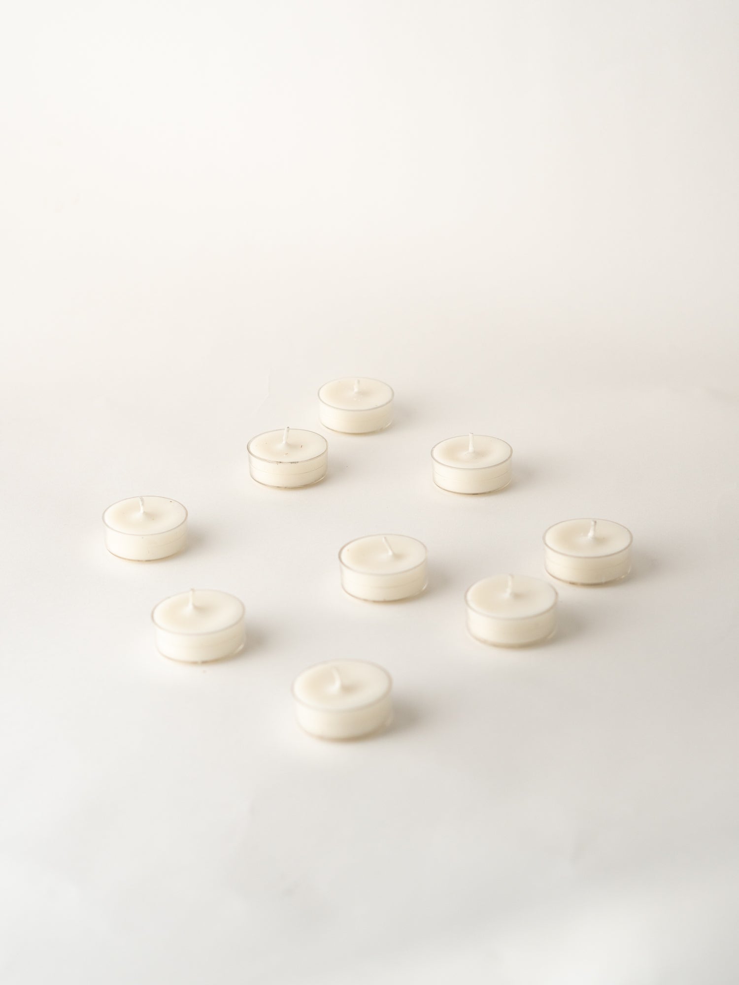 Pack of 2: Clear Tealight Candles, Set of 9