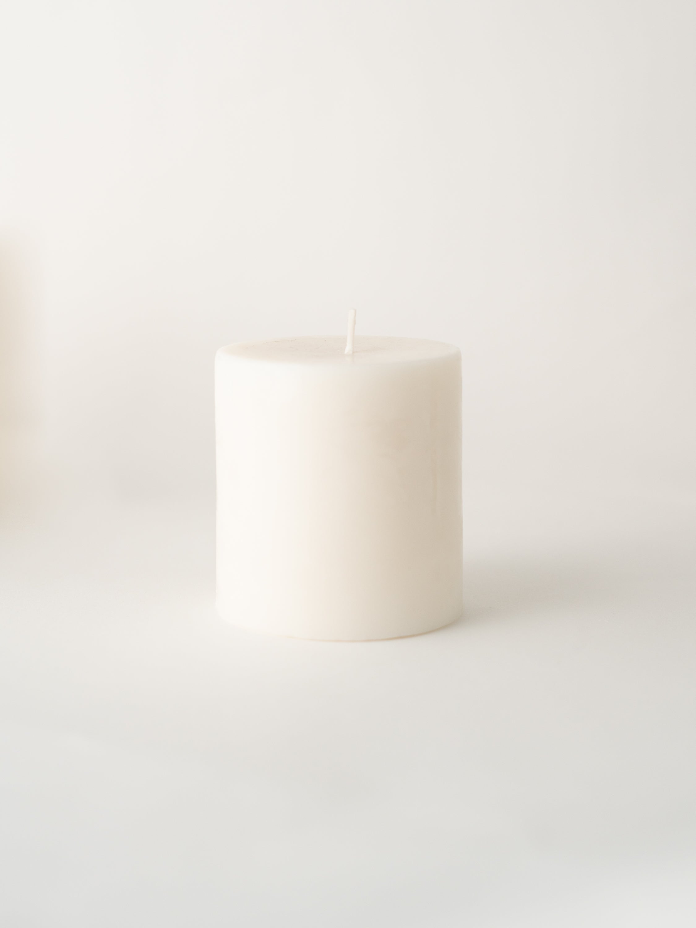 Milky White Pillar Candles