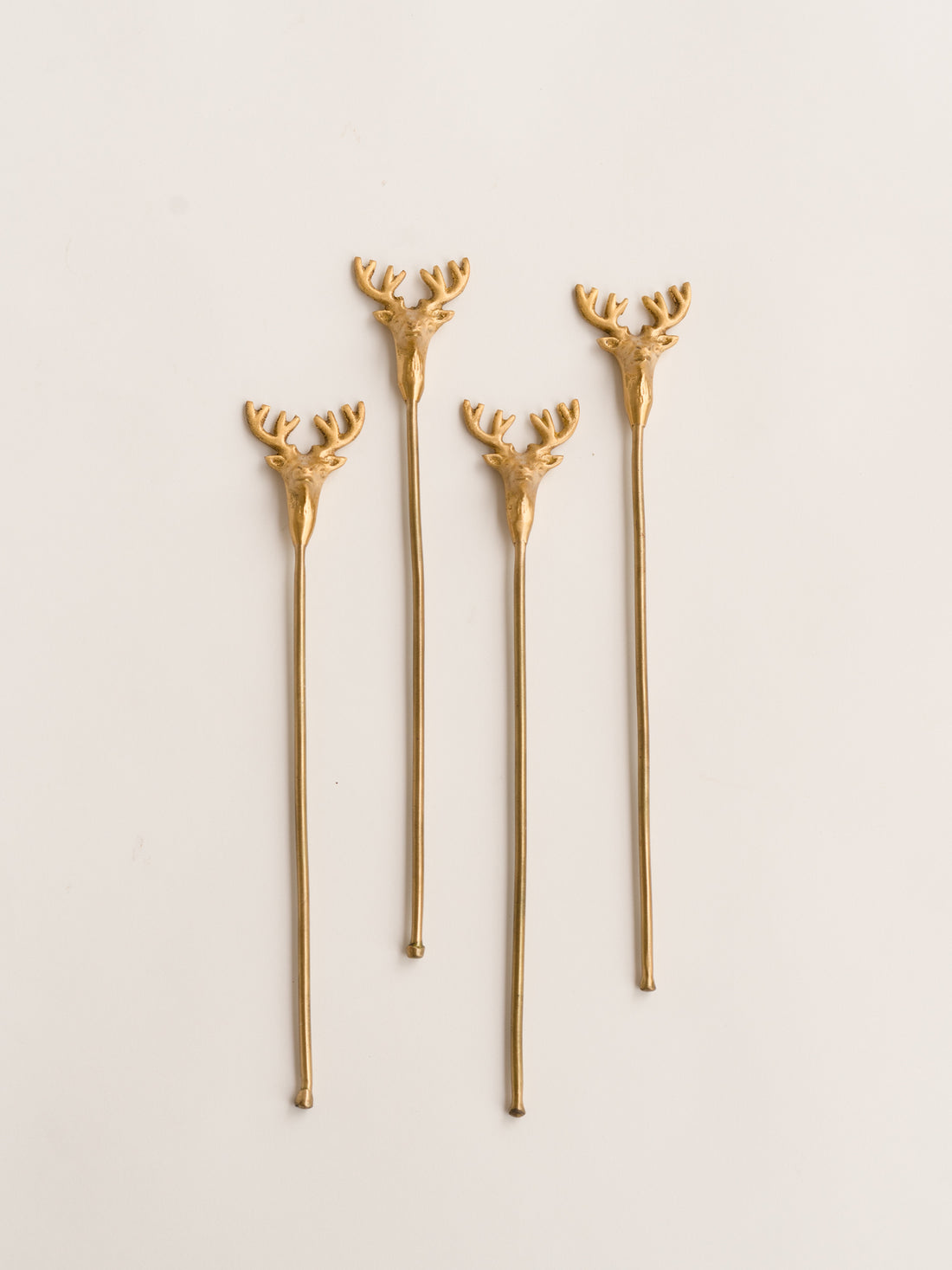 Deer Drink Stirrers, Set of 4 - Fleck