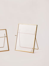 Fleck Large Photo Frames, Brass & Glass