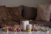 Fluted Glass Vase/Planter - Fleck