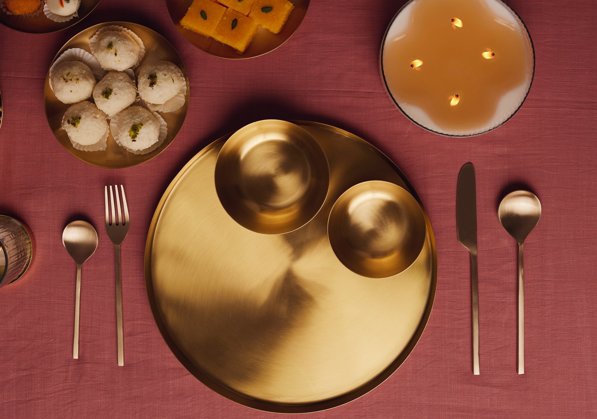 Heirloom Brass Dinner Set.